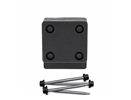 Black Rubber Sliding Door Stops